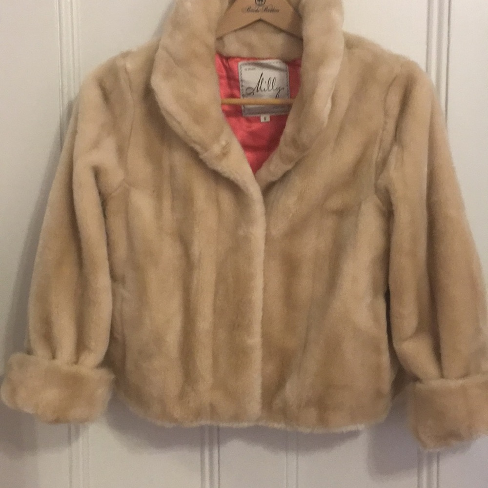 Miley Faux Fur Blonde Jacket